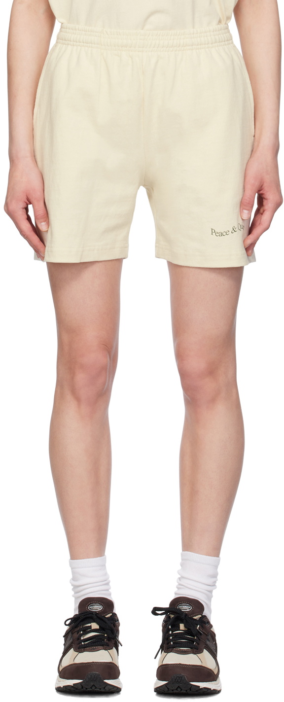 Museum of Peace & Quiet Off-White Wordmark Shorts