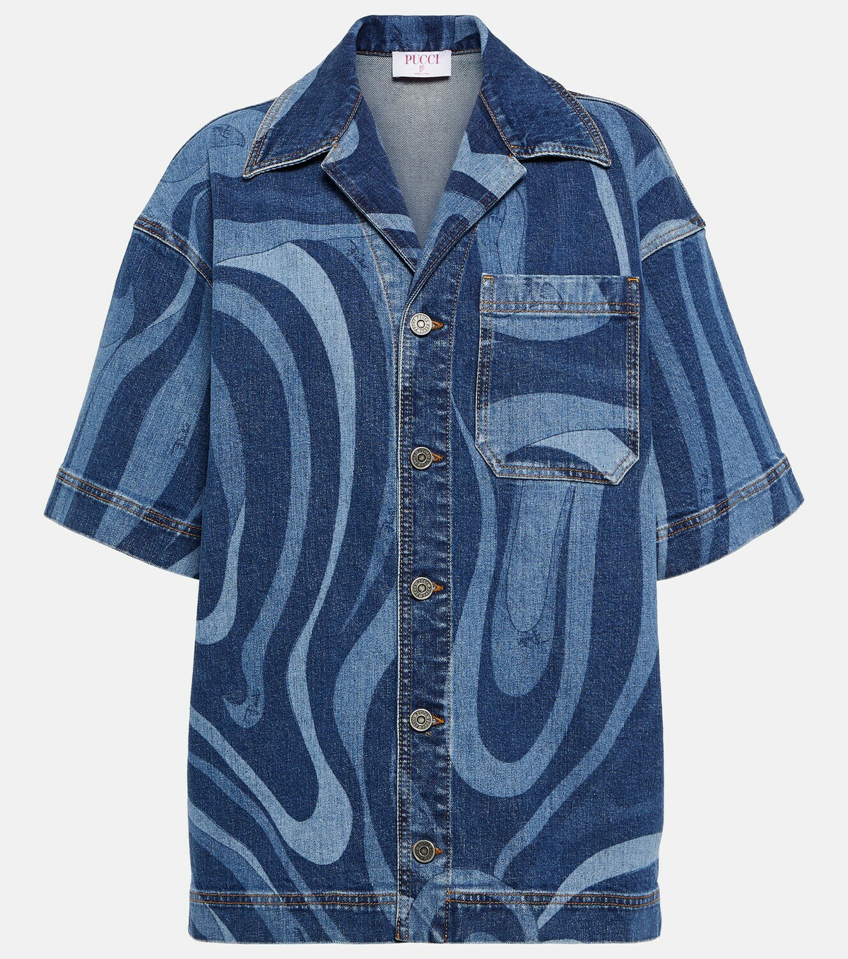 Pucci Marmo denim shirt