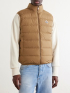 Moncler - Logo-Appliquéd Quilted Shell Down Gilet - Brown