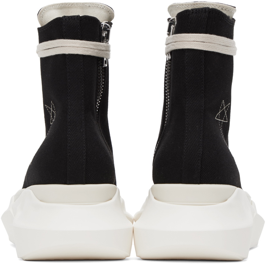 Rick Owens DRKSHDW Black Abstract Sneakers Rick Owens Drkshdw