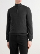Canali - Wool Half-Zip Sweater - Gray