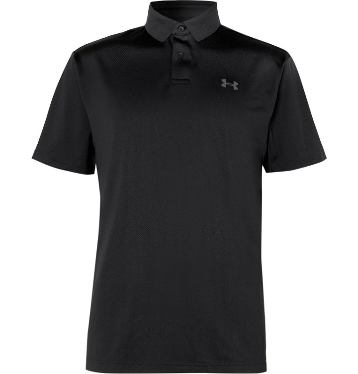 Photo: Under Armour - Performance 2.0 Stretch-Piqué Golf Polo Shirt - Black