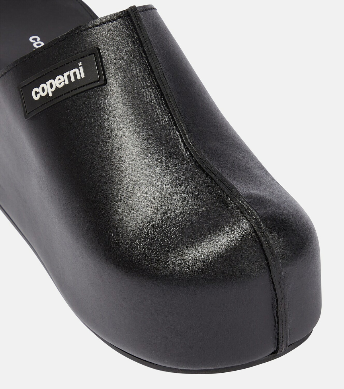 超値下げcoperni コペルニ 黒 ミュール 38 サイズ Coperni Leather platform clogs Coperni