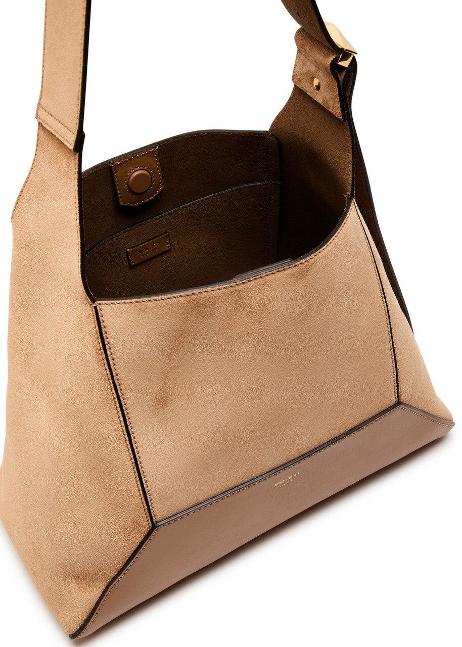 ショルダーバッグ・ポシェット Jimmy Choo Camel Suede Medium Diamond Shoulder Bag Jimmy Choo Diamond Suede Shoulder bag - Camel - One Size