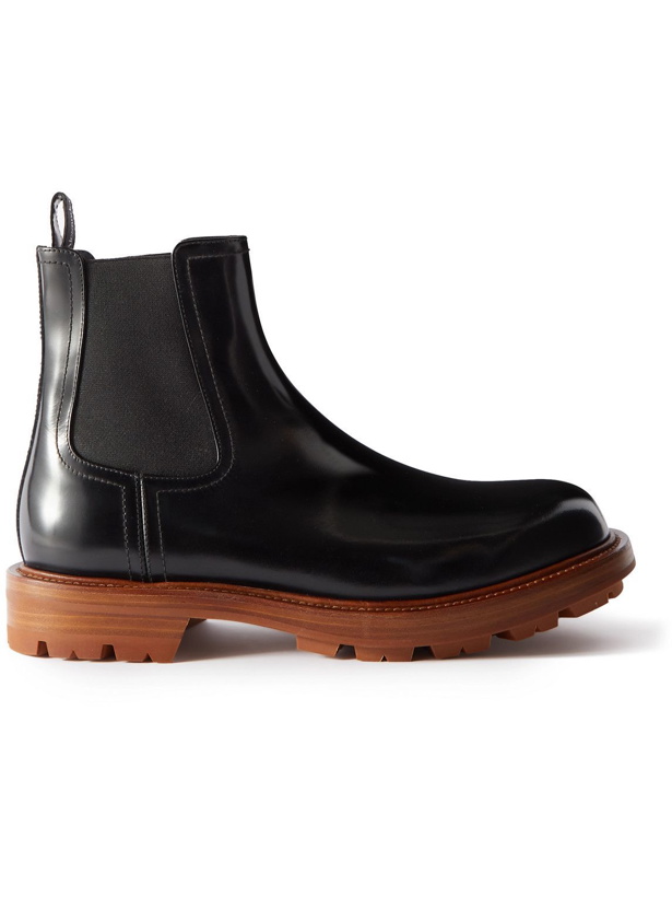 Photo: Alexander McQueen - Glossed-Leather Chelsea Boots - Black