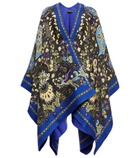 Etro - Printed wool-blend cape