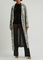 Missoni Patterned-intarsia Metallic-knit Trench Coat Multicoloured