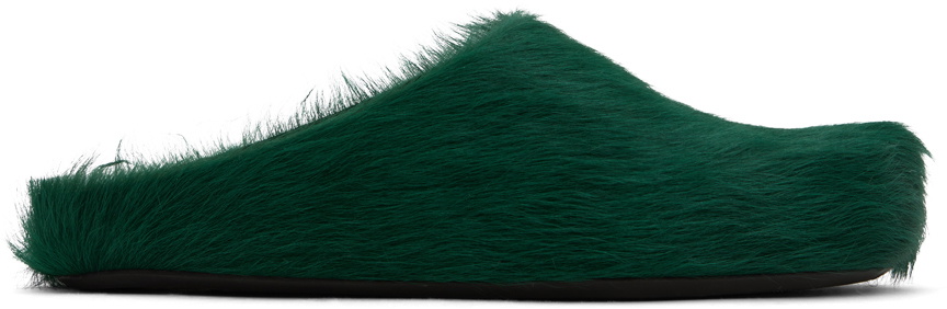 Green Sabots Marni Green Fussbett Sabot Loafers Marni