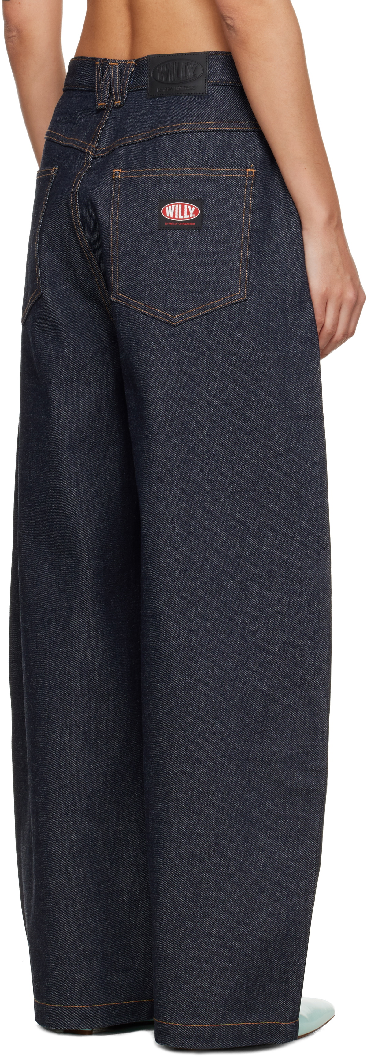 WILLY CHAVARRIA Navy Bad Girl Jeans