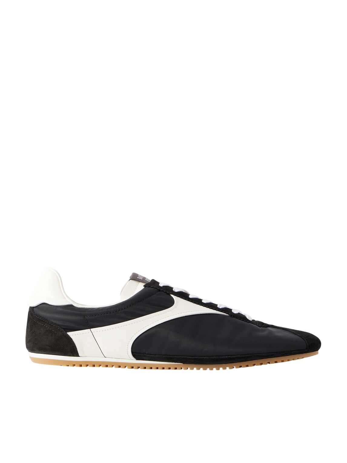 Diet Butcher Slim Skin Black Leather Side Zip High-Top Sneakers