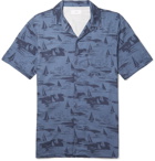 Onia - Vacation Camp-Collar Printed Woven Shirt - Navy