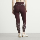 Marine Serre Women's Athleisure Yoga Legging in Deep Mahogany