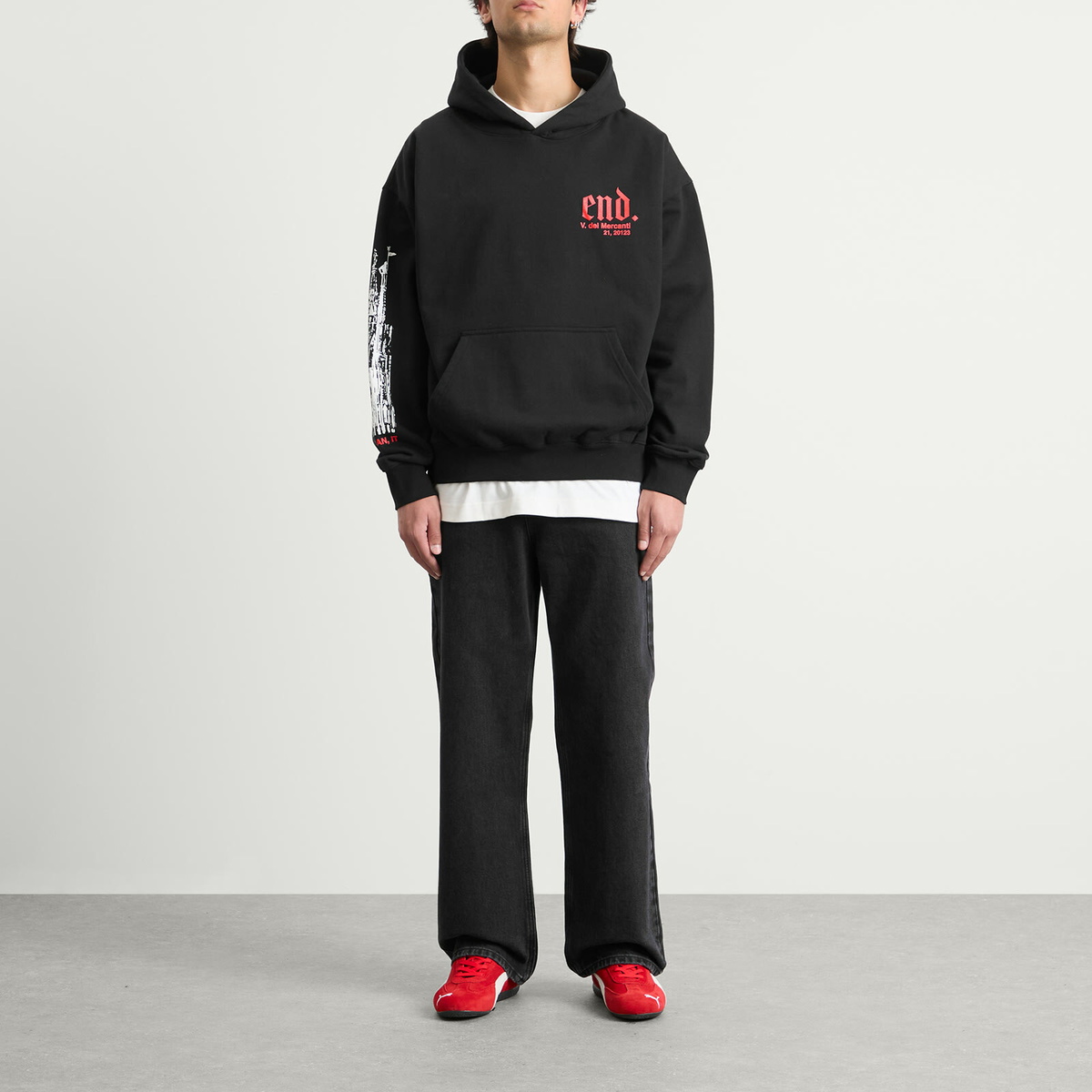 END. City Series 2.0 Milan Hoodie in Black
