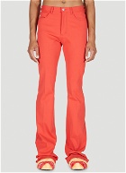 Marni - Fitted Flare Pants in Red