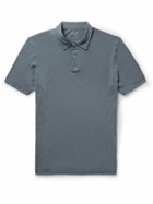 Hartford - Cotton-Jersey Polo Shirt - Gray