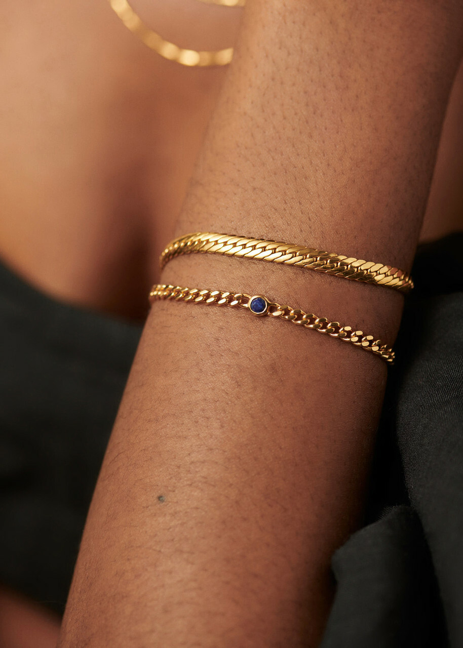 Missoma September Birthstone 18kt Gold Vermeil Bracelet - One Size
