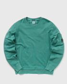 C.P. Company Cotton Fleece Resist Dyed Sweatshirt Green - Mens - Sweatshirts
