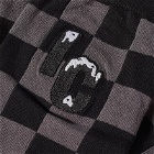 ICECREAM Men's Checker Flag Sock in Black