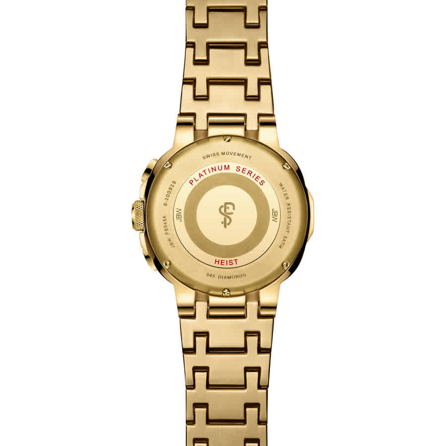 JBW Platinum Series Chronograph Gold-tone Dial Mens Watch PS545A