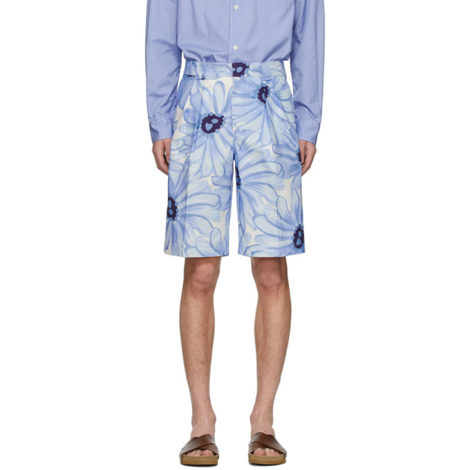 Photo: Jacquemus Blue Flower Le Short De Costume Shorts