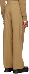 LOW CLASSIC Beige Basic Trousers
