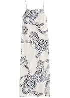 Desmond & Dempsey Jag Printed Cotton Nightdress Cream