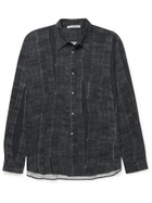 Acne Studios - Logo-Print Woven Shirt - Black