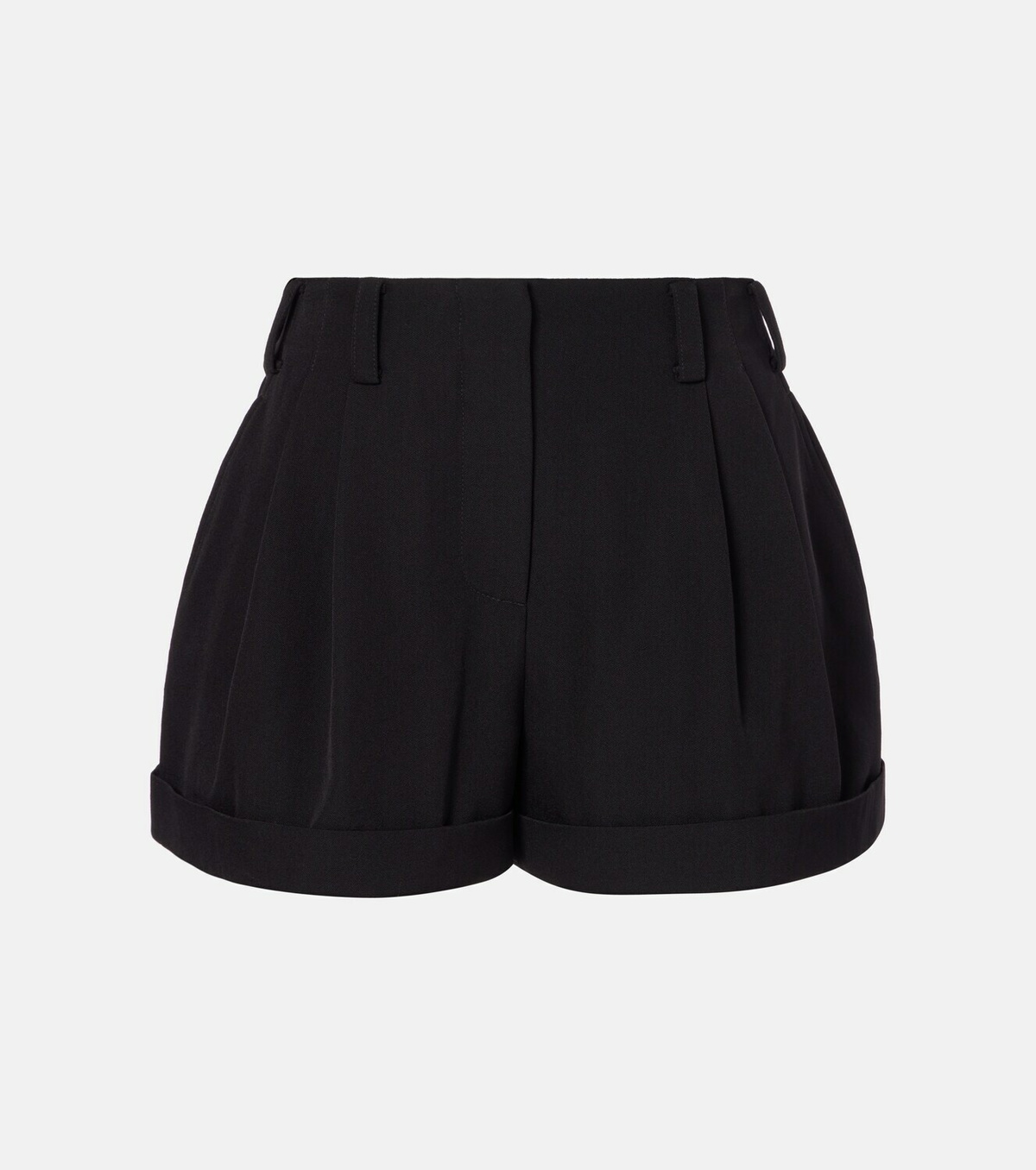 Givenchy Pleated wool grain de poudre shorts
