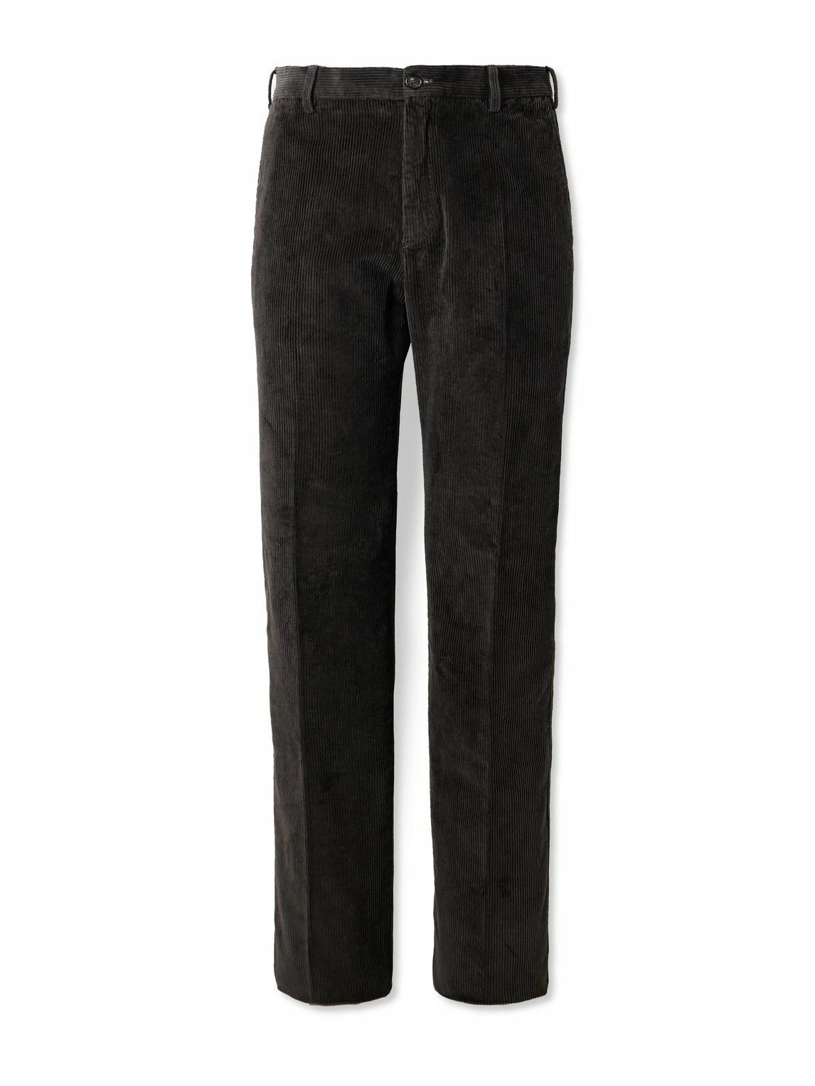 VIP【関税送料無料】希少 INCOTEX BLACK COTTON PANTS インコテックス INCOTEX SLACKS コットンパンツ メンズ 100番