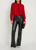 Tory Burch Scarf-effect Georgette Blouse Red