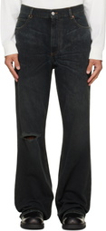 MM6 Maison Margiela Navy Straight-Leg Jeans