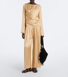 Isabel Marant Neame draped satin top