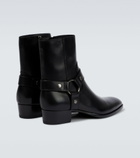 Saint Laurent - Wyatt Harness leather ankle boots