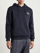 A.P.C. - Standard Rue Madame Logo-Embroidered Organic Cotton-Jersey Hoodie - Black