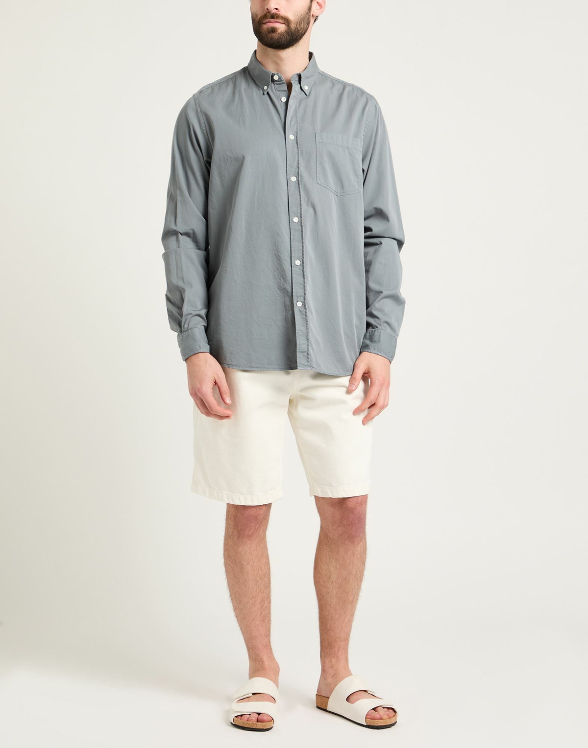 Norse Projects Mens Shirt Slate in Blue