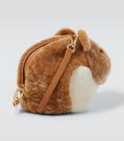 Loewe Hamster shearling crossbody bag