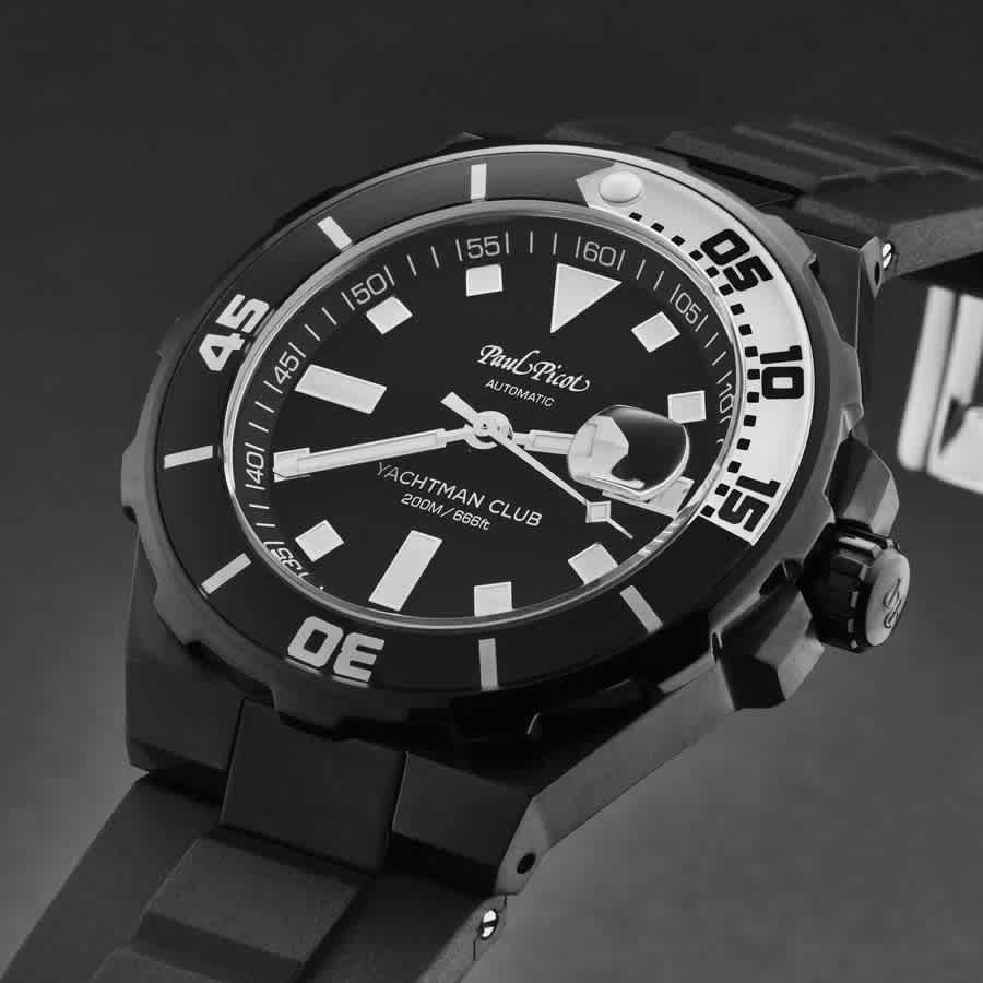 Paul Picot Yachtmanclub Automatic Black Dial Mens Watch P1251N.NBL.3614CM001