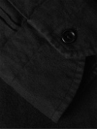 TOM FORD - Panama Garment-Dyed Brushed-Cotton Shirt - Black