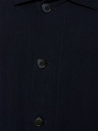 GIORGIO ARMANI Washed Cupro Buttoned Jacket