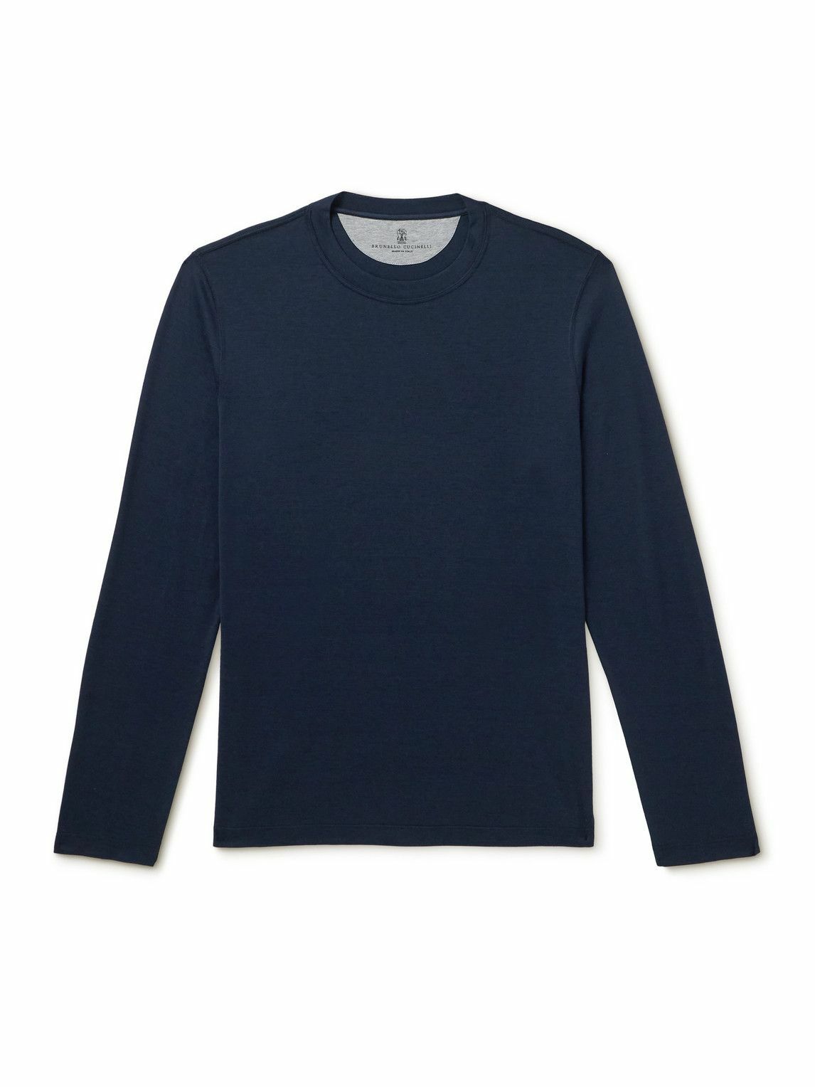 Brunello Cucinelli - Layered Silk and Cotton-Blend Jersey T