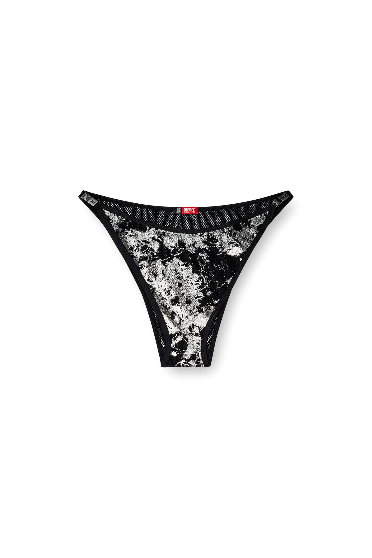 Diesel Foiled fishnet strings - Strings Womens in Black
