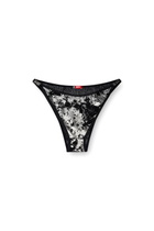 Diesel Foiled fishnet strings - Strings Womens in Black