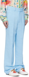 Casablanca Blue Creased Trousers