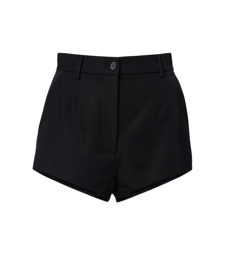 Photo: Dolce&Gabbana Virgin wool gabardine micro shorts