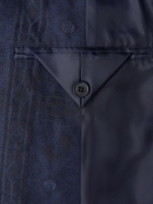 Blue Blue Japan - Double-Breasted Cotton-Blend Jacquard Suit Jacket - Blue