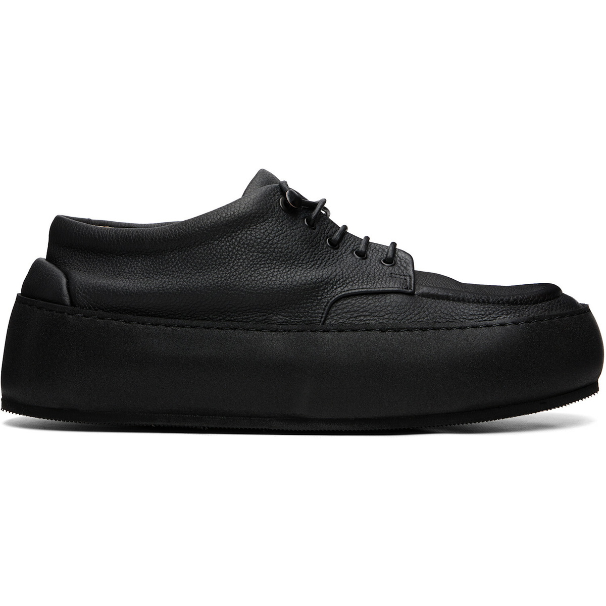 Marsèll Black Cassapana Pebbled Leather Sneakers