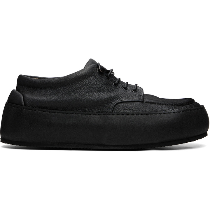 Photo: Marsèll Black Cassapana Pebbled Leather Sneakers