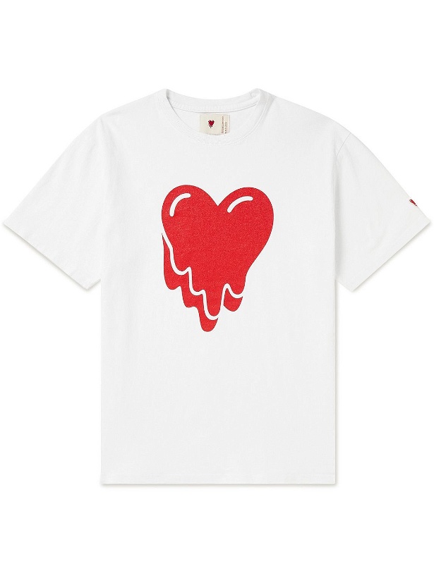Photo: Emotionally Unavailable - Logo-Print Cotton-Jersey T-Shirt - White