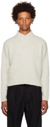 GAUCHERE Gray Cropped Sweater