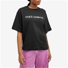 Dolce & Gabbana Women's Logo T-Shirt in Black